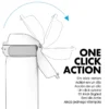 ION8 butelka Recyclon 350 ml, w kolorze fioletowym, do przedszkola, bez BPA