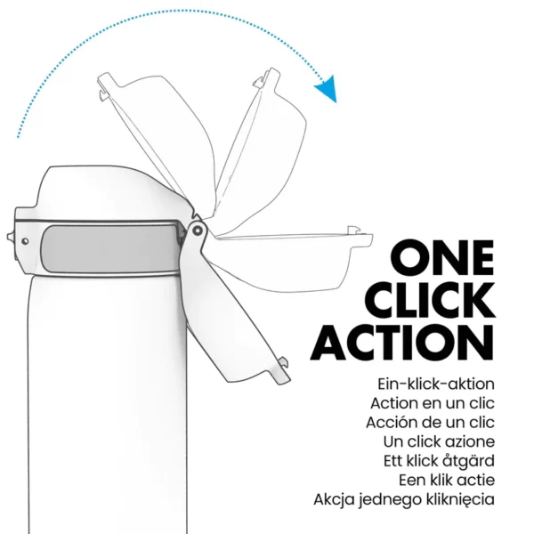 ION8 butelka Recyclon 350 ml, w kolorze fioletowym, do przedszkola, bez BPA