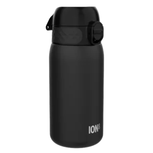 ION8 butelka stalowa jednościenna 400 ml, w kolorze czarnym, do szkoły