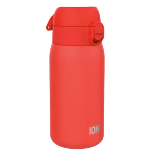 ION8 butelka stalowa jednościenna 400 ml, w kolorze czerwonym, do szkoły