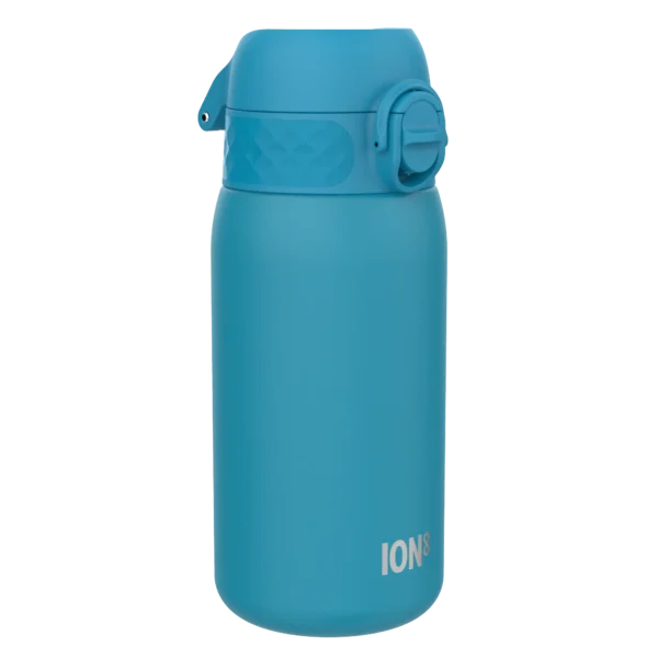 ION8 butelka stalowa jednościenna 400 ml, w kolorze niebieskim, do szkoły