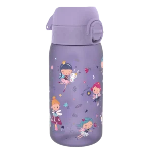 ION8 butelka Recyclon 350 ml, w kolorze fioletowym, z motywem „Wróżki”, do przedszkola, bez BPA