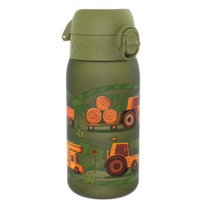 ION8 butelka Recyclon 350 ml, z motywem „Maszyny rolnicze”, do przedszkola, bez BPA