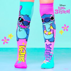 MADMIA knee-high socks ALOHA SUNNIES STITCH PINK MD036P (6-99)