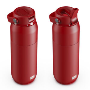 ION8 URBAN STRAW TRIPLE WALL 540ml I8TS5DSRED FIRE Red