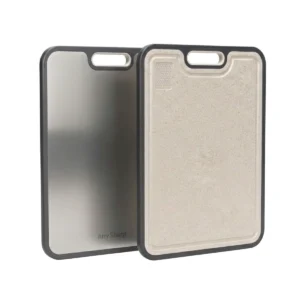 AnySharp Titanium Chopping Board ASBOARD Titanium/Wheat Straw